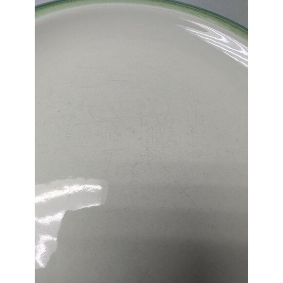 Vintage Stoneware JCPenney Sea Green Dinner Plates Set Of 2 - Picture 4 of 7